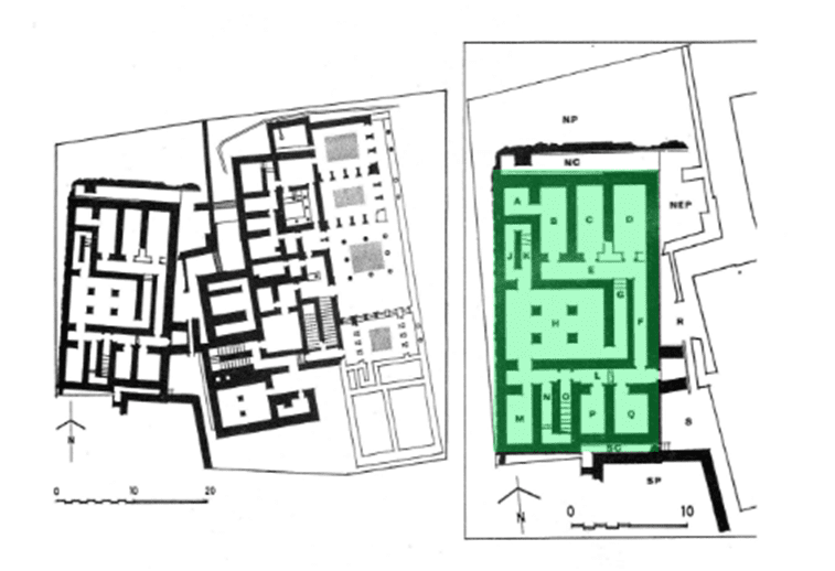 Paradigm shift in architecture: Greek-Roman-Early Christian. Image shows the Mycenaean early-stage homes main features.