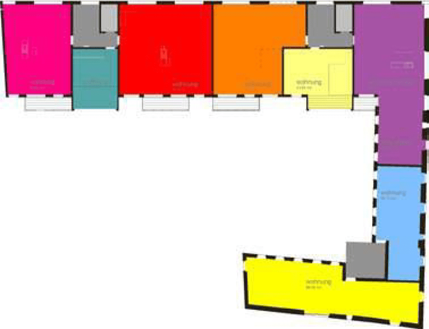 Steinstrabe 26-28 Residential Development in Berlin. project second floor plan