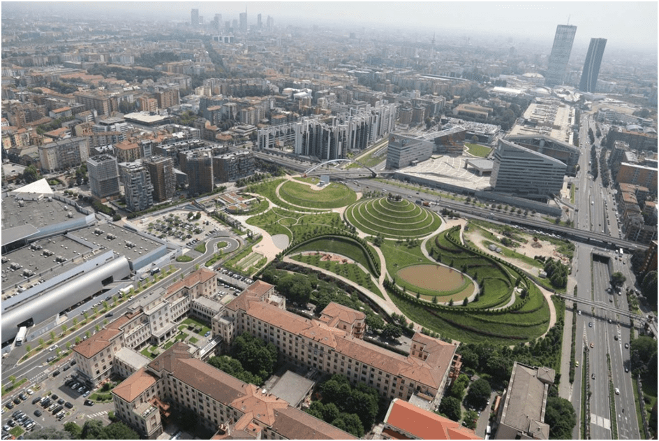 Portello an integrated urban development project in Milan. Figure 2, Ariel Perspective view of the Portello urban development project, Milan-Italy