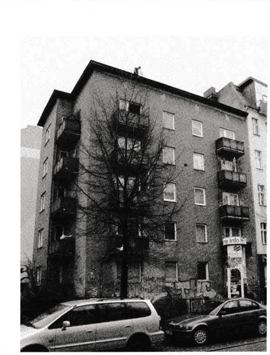 Urban regeneration, architecture of Lausitzer Str 38 in Berlin. image shows old building street view, Berlin-Germany