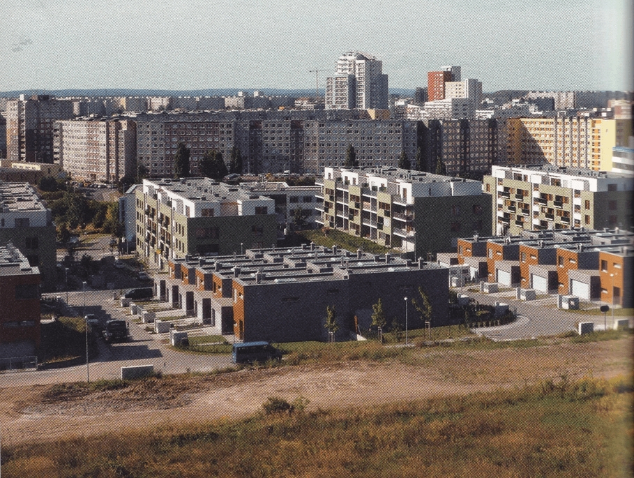 The Southwest Town Urban Design Project in Prague, image shows the southwest town skyline viewed from the north