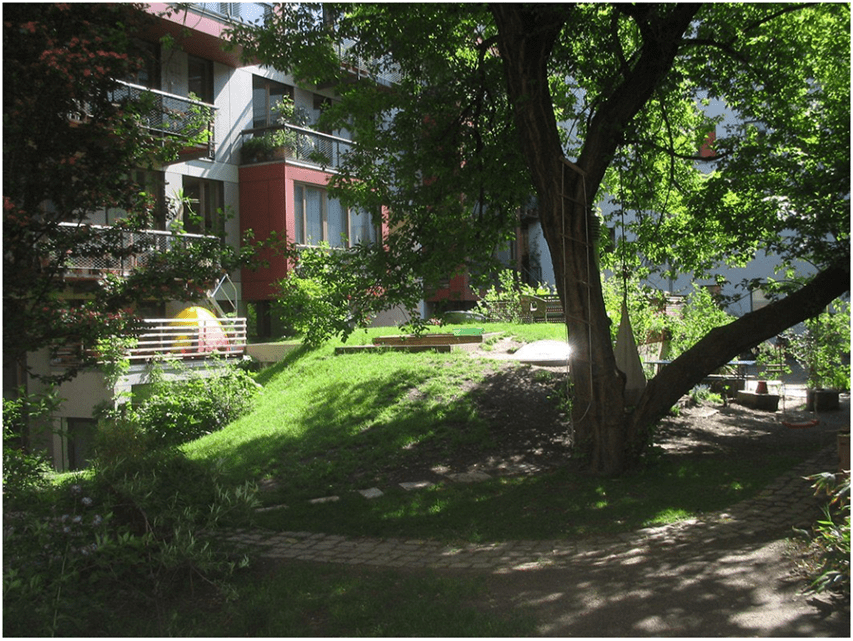 Steinstrabe 26-28 Residential Development in Berlin. project garden courtyard inside the buildings block