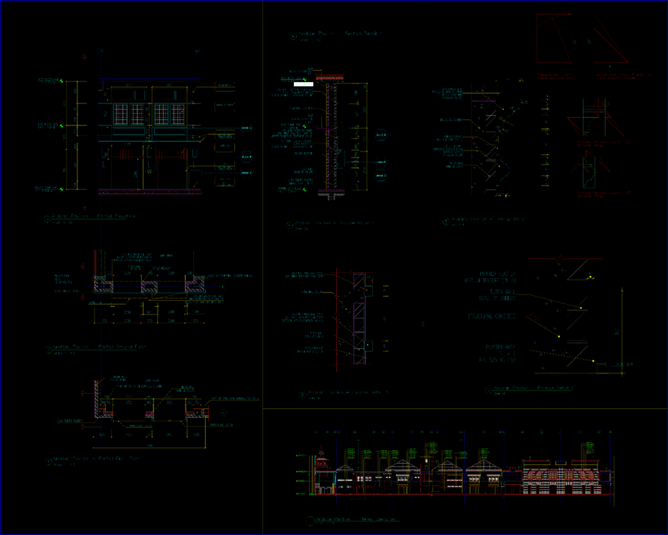 Global Village Architecture, urban design project. the original architecture theme and the detailed drawings for construction.