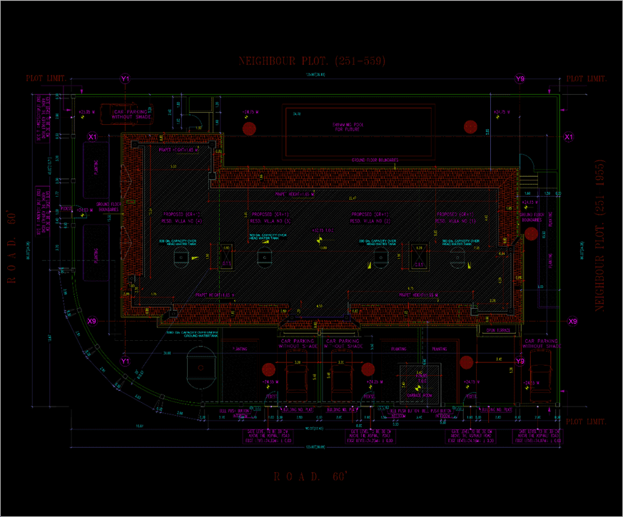 What is a Townhouse?  A new form of Architecture, Site Plan of the Essa Al Qasim townhouses project.