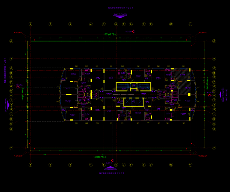 Al Sayer residential building project - 2. Image of the typical floor plan