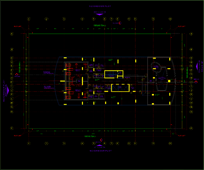 Al Sayer residential building project - 2. Image of the gym floor plan