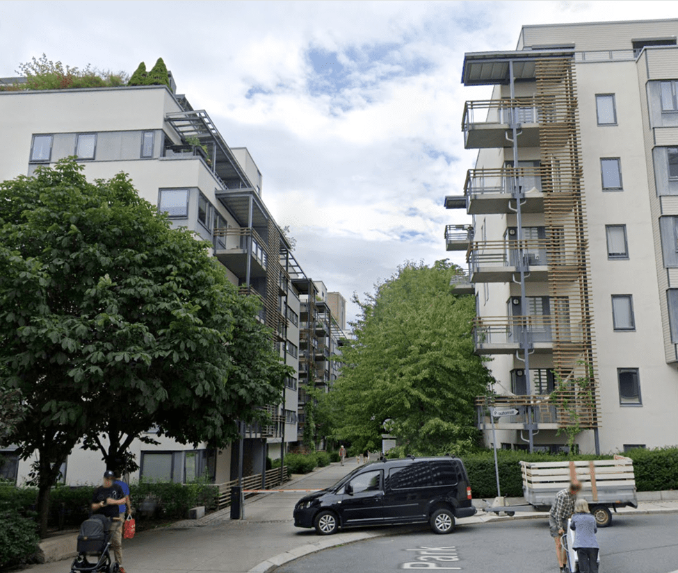 Pilestredet Park a sustainable urban development tale – Oslo. Image shows 
 Modern buildings in the development.