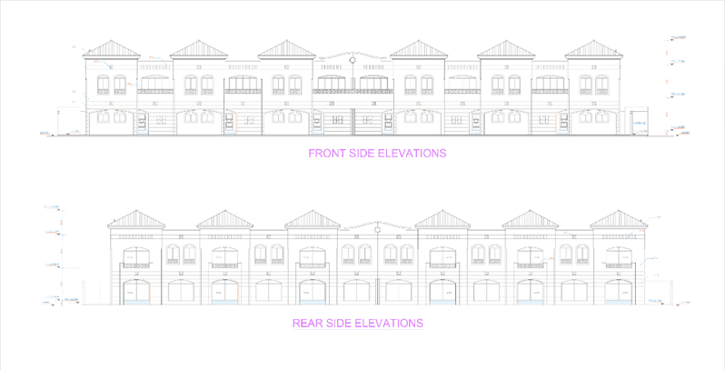 What is a Townhouse?  A more luxurious Architecture. project elevations.