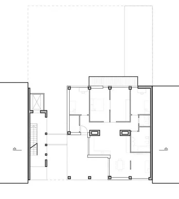 Esmarchstraße 3 residential multistory building project-Berlin.  the first-floor plan of the Esmarchstraße 3 building