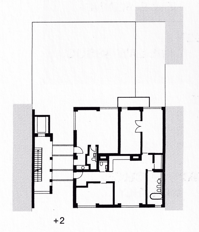 Esmarchstraße 3 residential multistory building project-Berlin. 2nd-floor plan of the Esmarchstraße 3 building