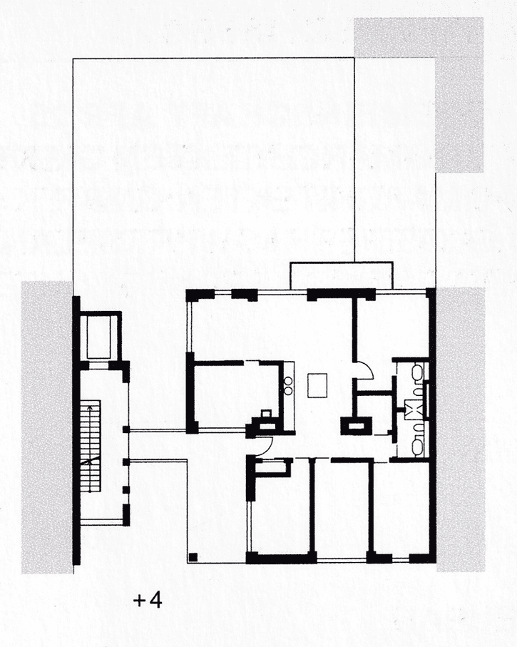 Esmarchstraße 3 residential multistory building project-Berlin. 3rd, and 4th-floor plan of the Esmarchstraße 3 building