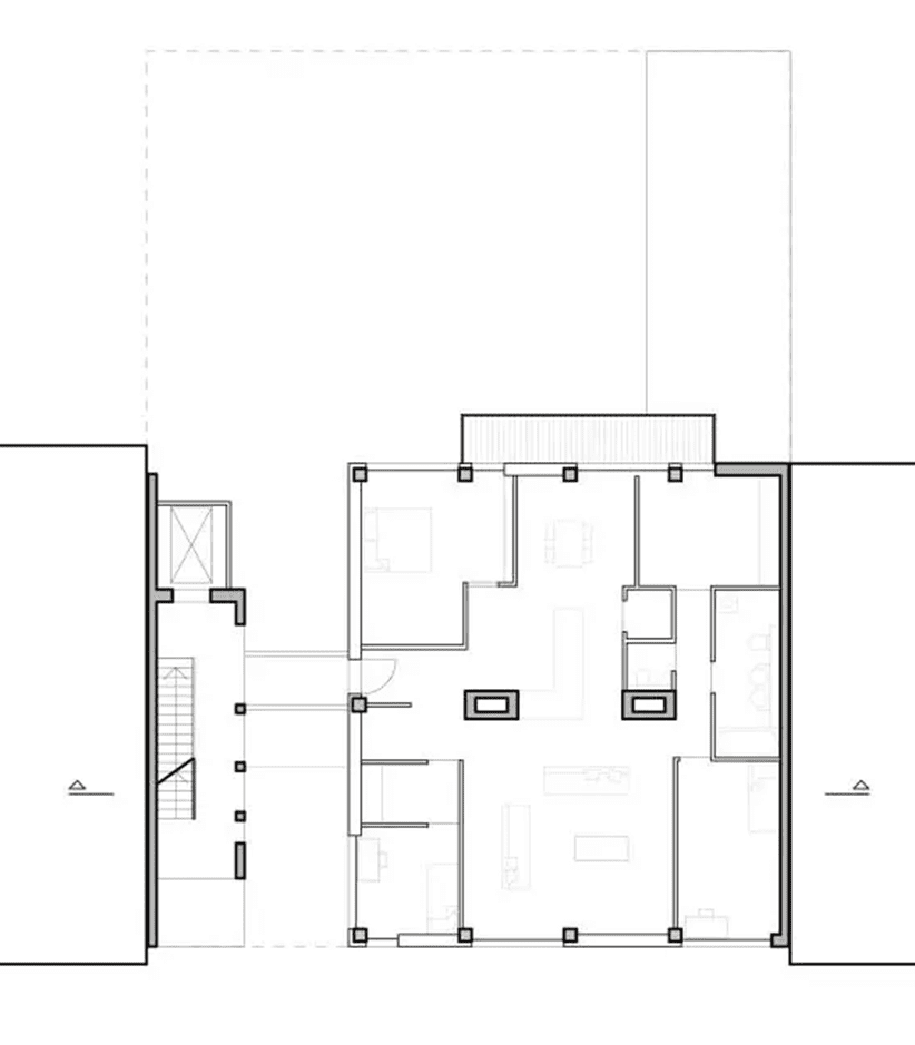 Esmarchstraße 3 residential multistory building project-Berlin. the 5th and 6th-floor plans of the Esmarchstraße 3 building