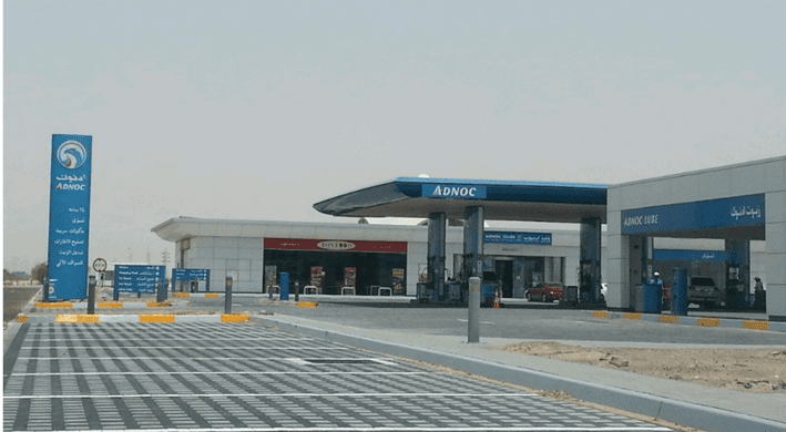 Al Haffar Oil and Gas petrol station complex project.  the Al Haffar petrol station site photo.