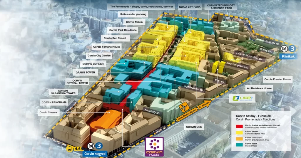 Corvin Quarter Urban Renewal & Architecture Project Budapest. the development and the concept design. Source