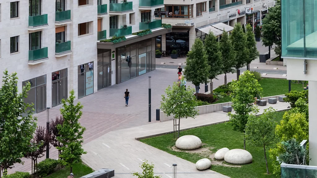 Corvin Quarter Urban Renewal & Architecture Project Budapest. the residential buildings are building blocks, Corvin quarter.