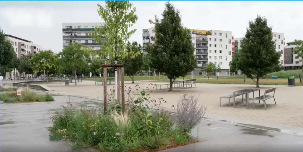 Seestadt Aspern, Urban Renewal Project Vienna's Future City. the external landscape areas in the project. 