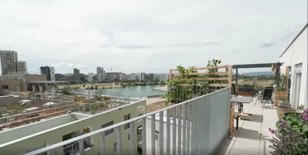 Seestadt Aspern, Urban Renewal Project Vienna's Future City. the building roof garden in the project