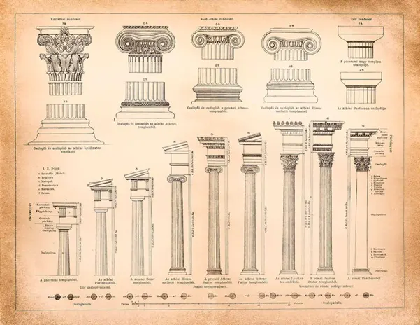 Architecture and Art: Evolution of Form in Architecture. Greek column orders.