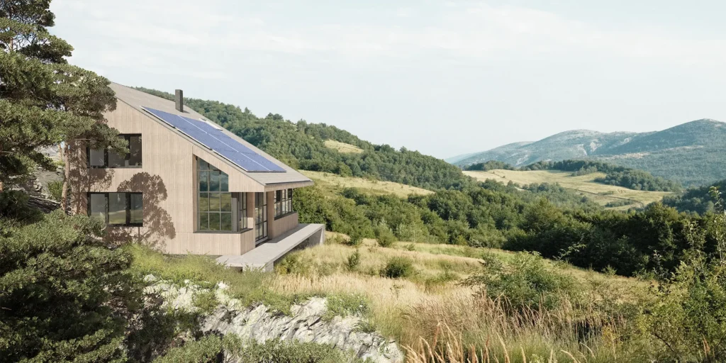 What is a grain architecture? Lutra Lutra House project in Serbia, an example of green architecture.  