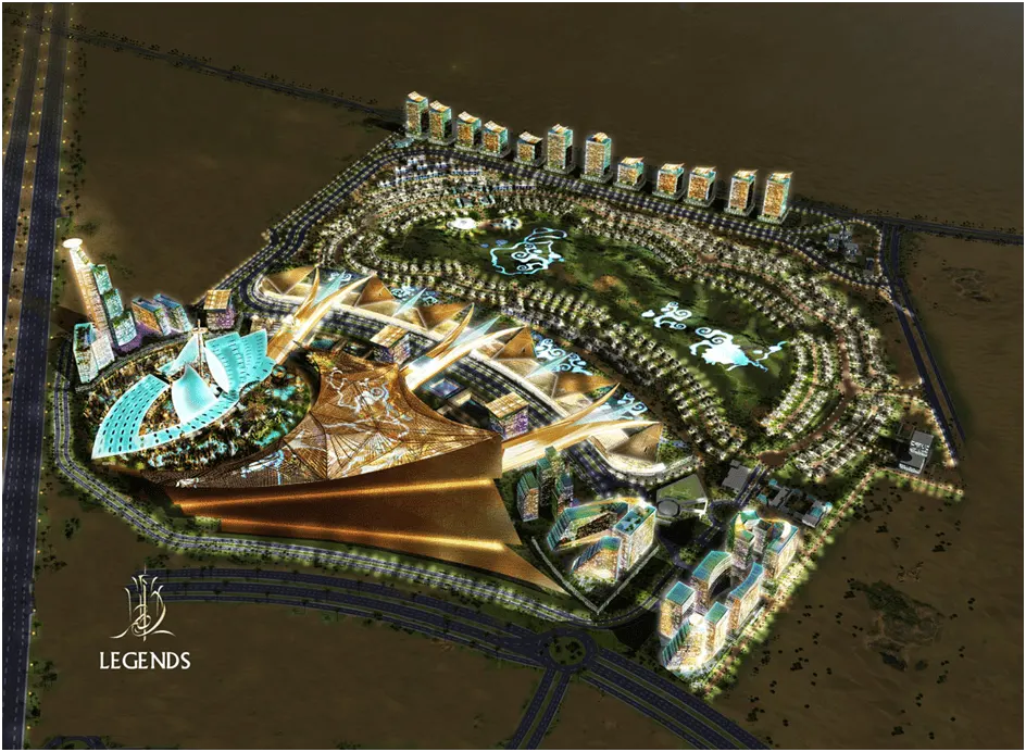Urban design vs urban planning.  legends urban design concept in emirates. 